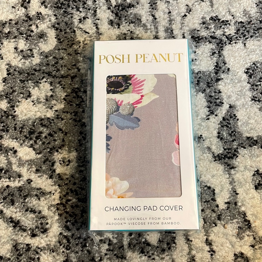 Posh Peanut French Gray changing pad cover- New in Box